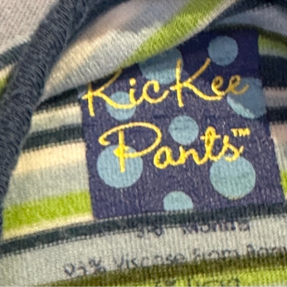 KickKee Pants - Striped Kids One Piece sleeper/romper - Picture 3 of 4